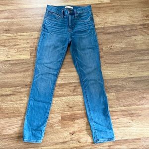 MADEWELL High Rise Skinny Jeans Miranda Wash 24